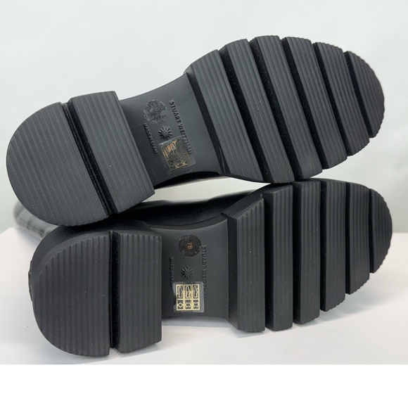 New Stuart Weitzman Soho Knee High Boot Black Leather Sz 7 - Picture 15 of 16